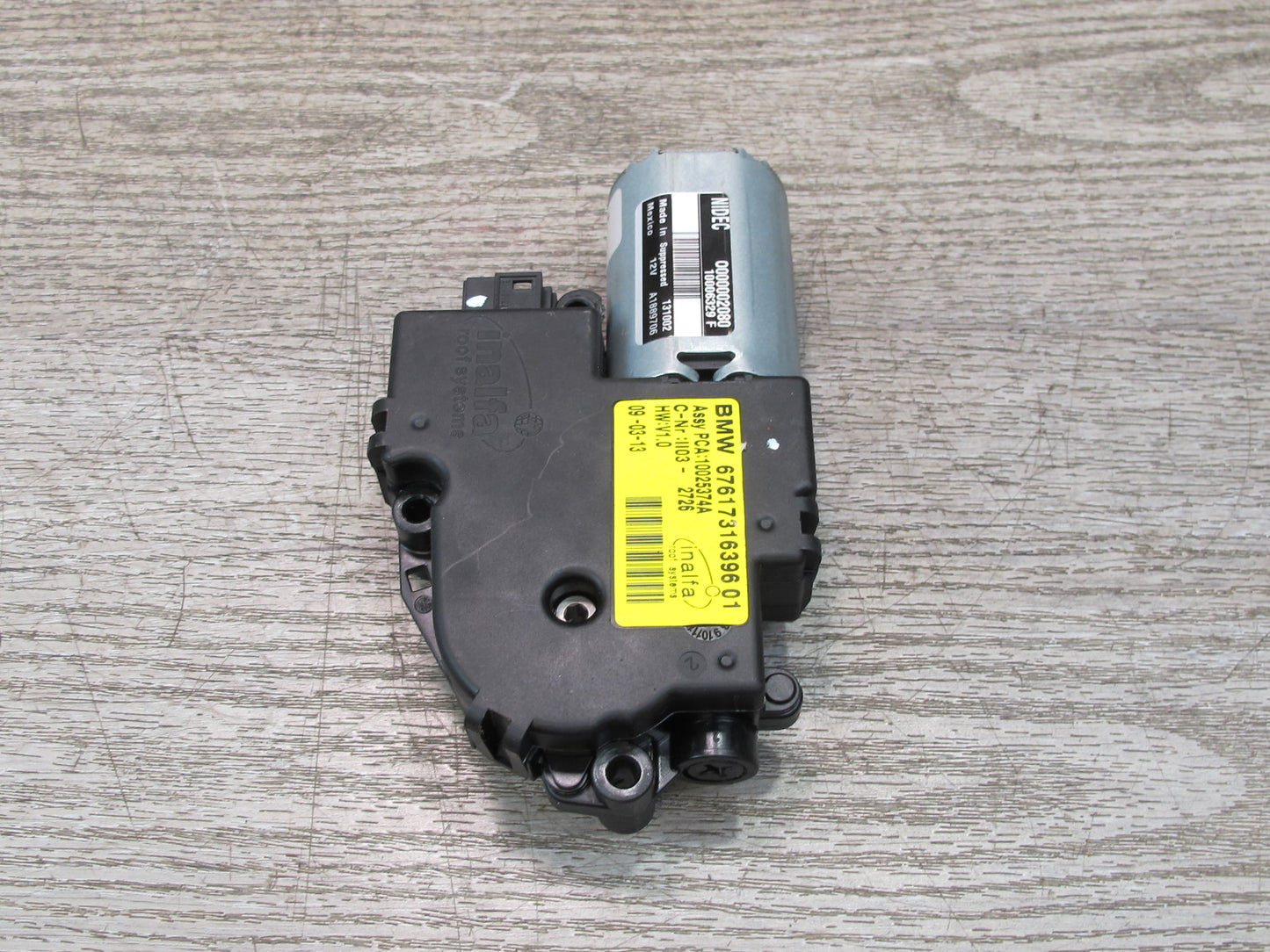 11-17 BMW F25 X3 Sunroof Motor Drive Unit 7316396 OEM