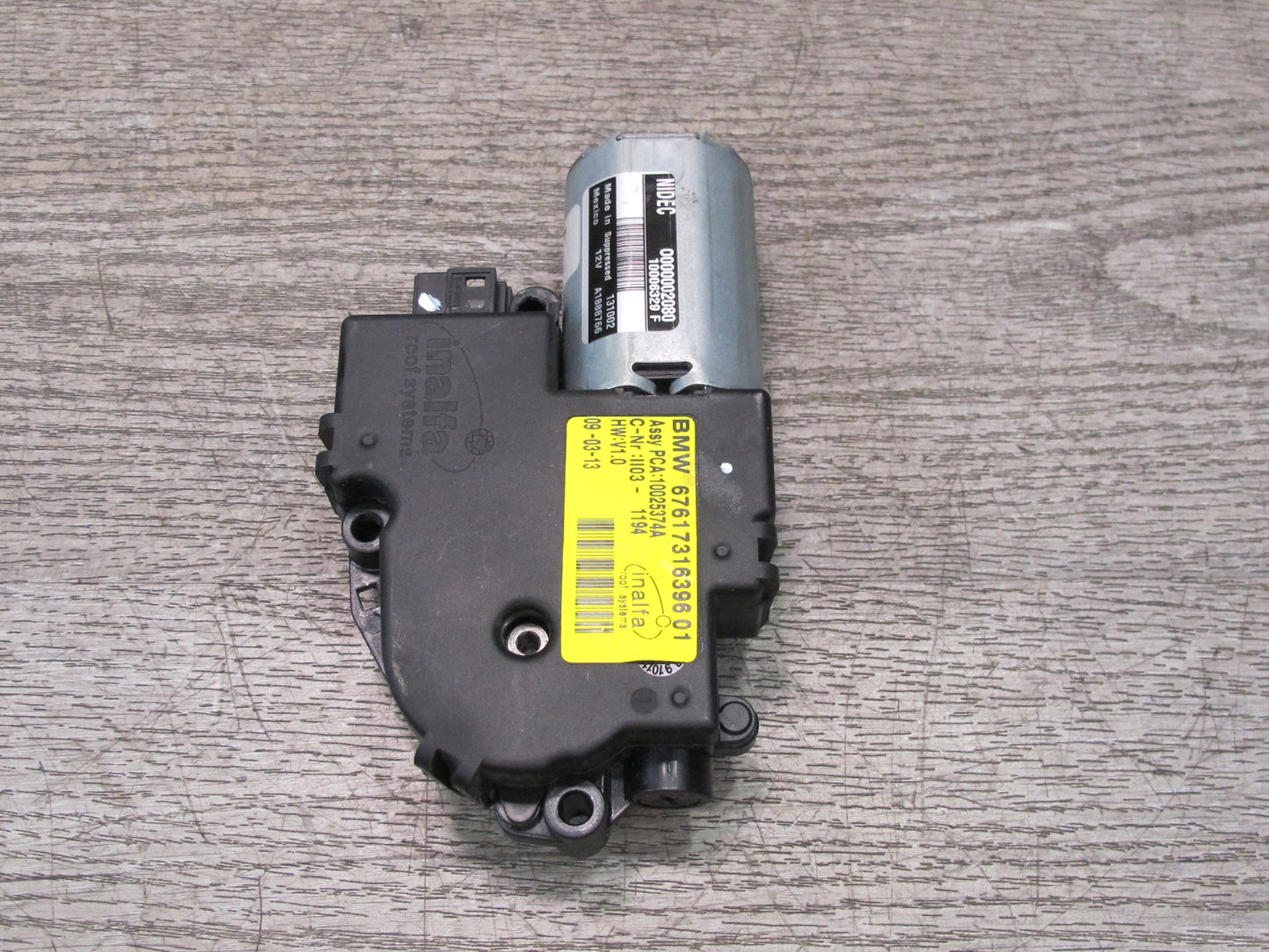 11-17 BMW F25 X3 Sunroof Motor Drive Unit 7316396 OEM