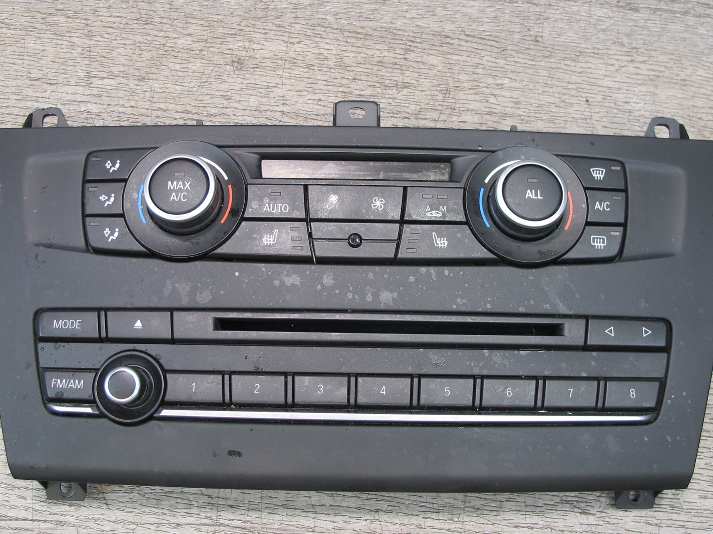 11-17 BMW F25 X3 A/C Heater Climate Radio CD Player Control Switch Panel OEM