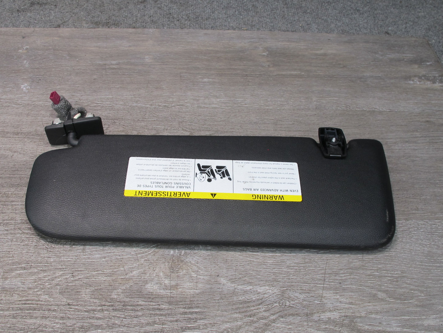 11-17 BMW F25 X3 Set of 2 Front Left & Right Sun Visor Black OEM