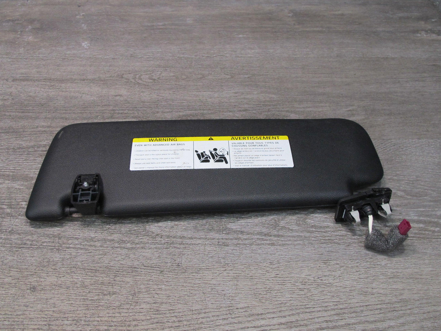 11-17 BMW F25 X3 Set of 2 Front Left & Right Sun Visor Black OEM