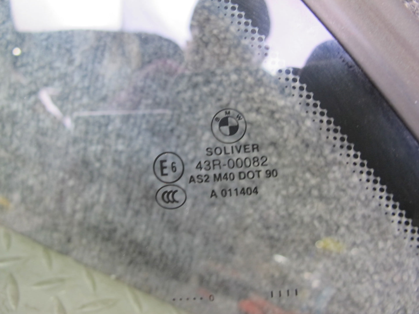 09-16 BMW E89 Z4 Convertible Rear Right Quarter Glass Window OEM