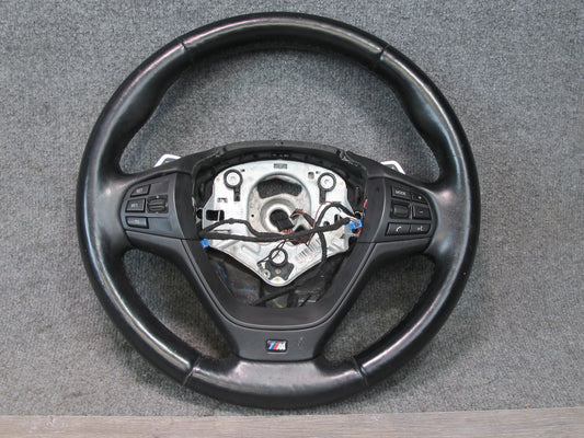 11-14 BMW F25 X3 M Sport Leather Heated Steering w Paddles OEM