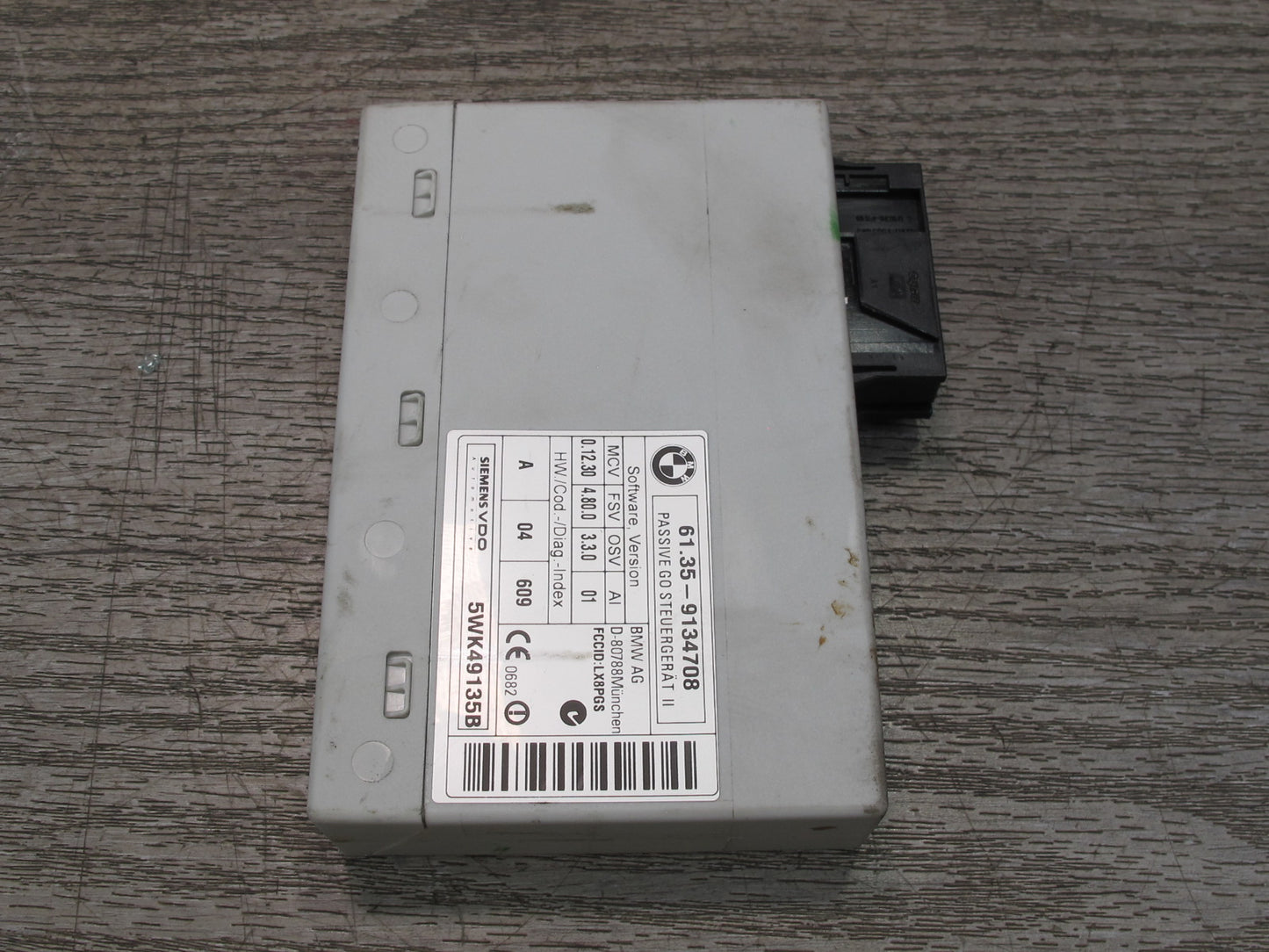 08-13 BMW E82 E88 135I Keyless Entry Passive GO Control Module 9134708 OEM