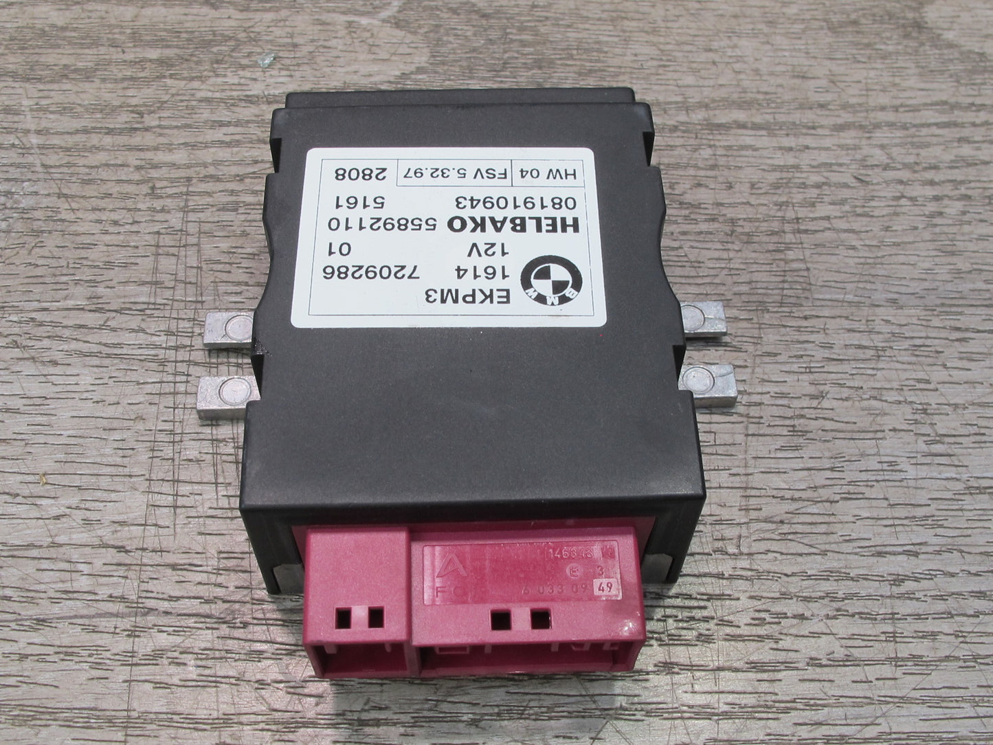 08-13 BMW E88 135I Fuel Pump Control Module 7209286 OEM