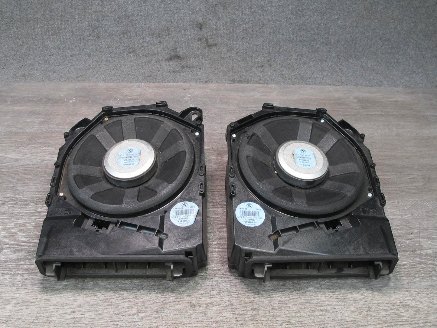 08-13 BMW E82 E88 135I Front Left & Right Hi-fi Audio Subwoofer Speaker Set OEM