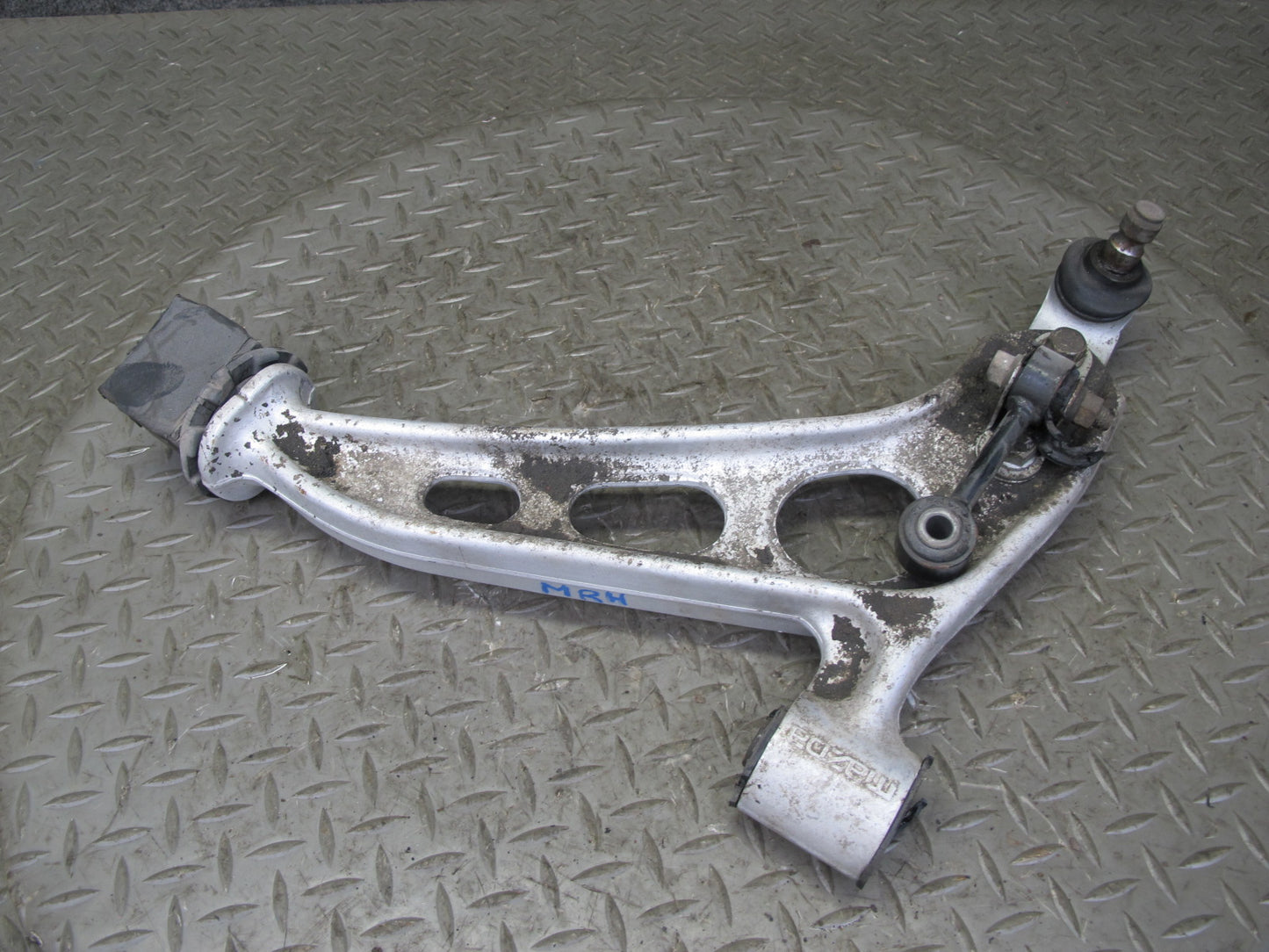 86-88 Mazda RX7 FC3S Front Left Suspension Lower Control Arm w Strut Rod OEM