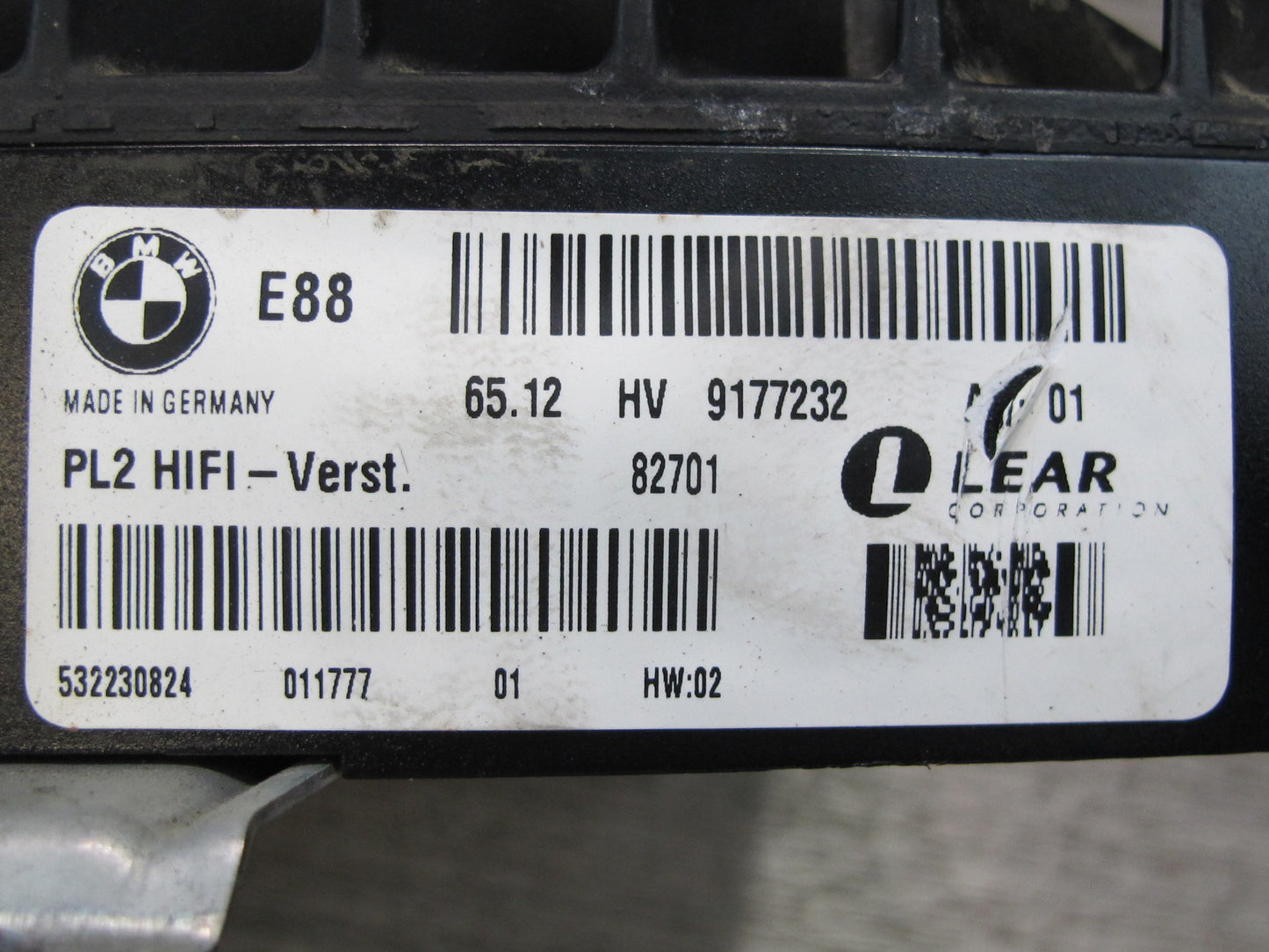 08-13 BMW E88 135I Hi-fi Audio System AMP Amplifier 9177232 OEM