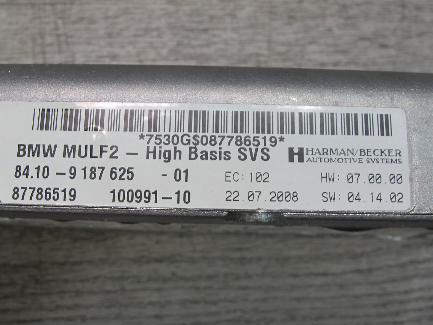 2008 BMW E82 E88 135I Bluetooth Communication Control Module 9187625 OEM