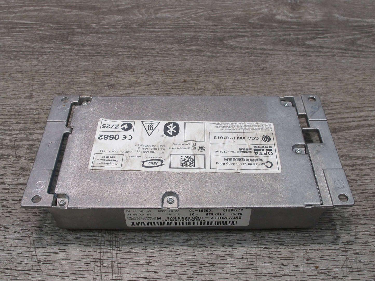 2008 BMW E82 E88 135I Bluetooth Communication Control Module 9187625 OEM