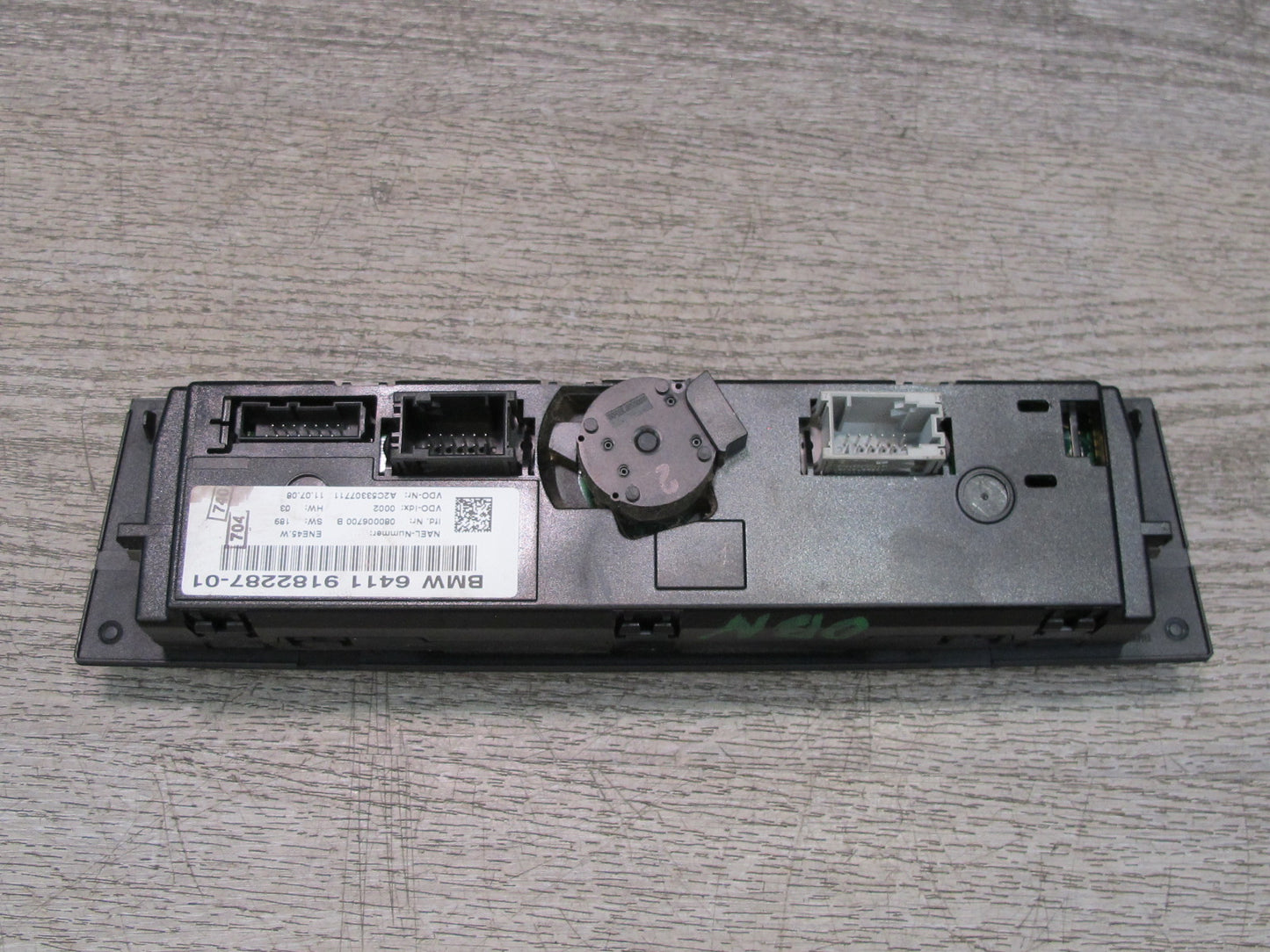 2008 BMW E82 E88 135I A/C Heater Climate Control Switch Panel 9182287 OEM