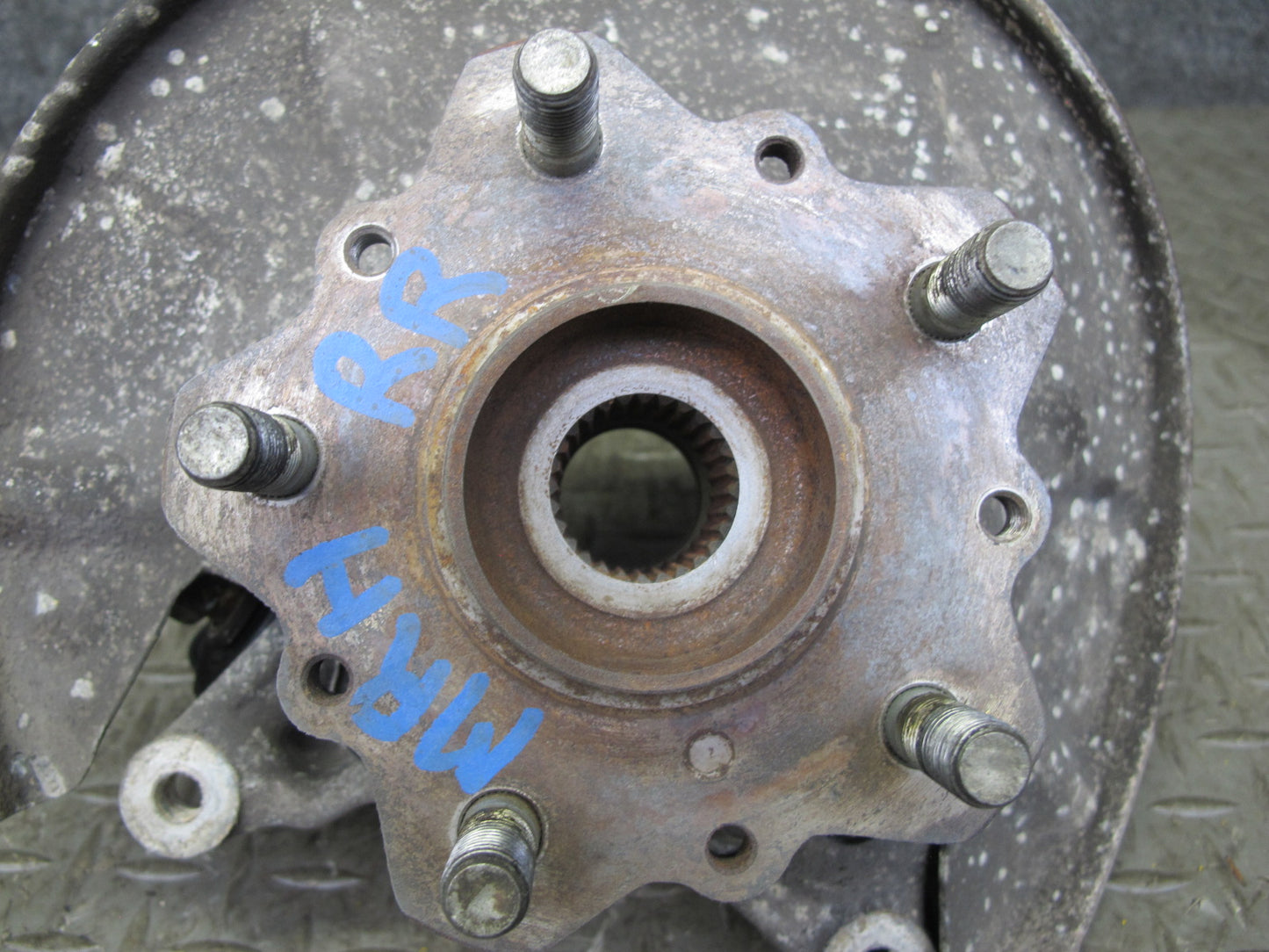 86-91 Mazda RX7 FC3S 5LUG Rear Right Spindle Knuckle Wheel Hub Bearing OEM