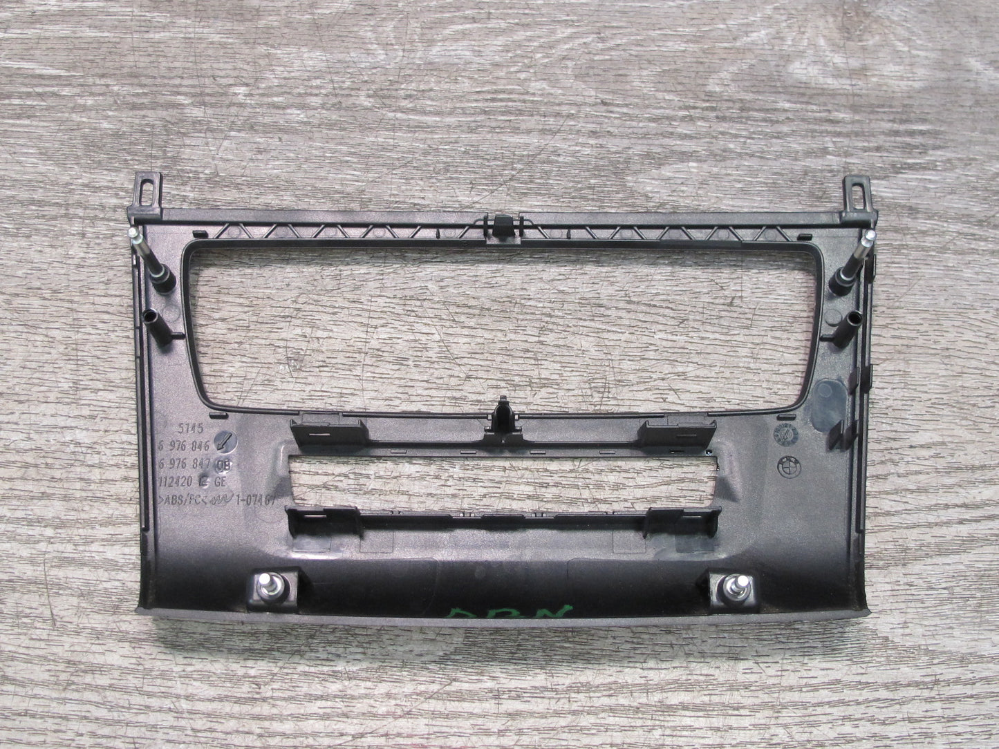 08-13 BMW E82 E88 135I Front Center Console Radio Trim Cover Panel Black OEM