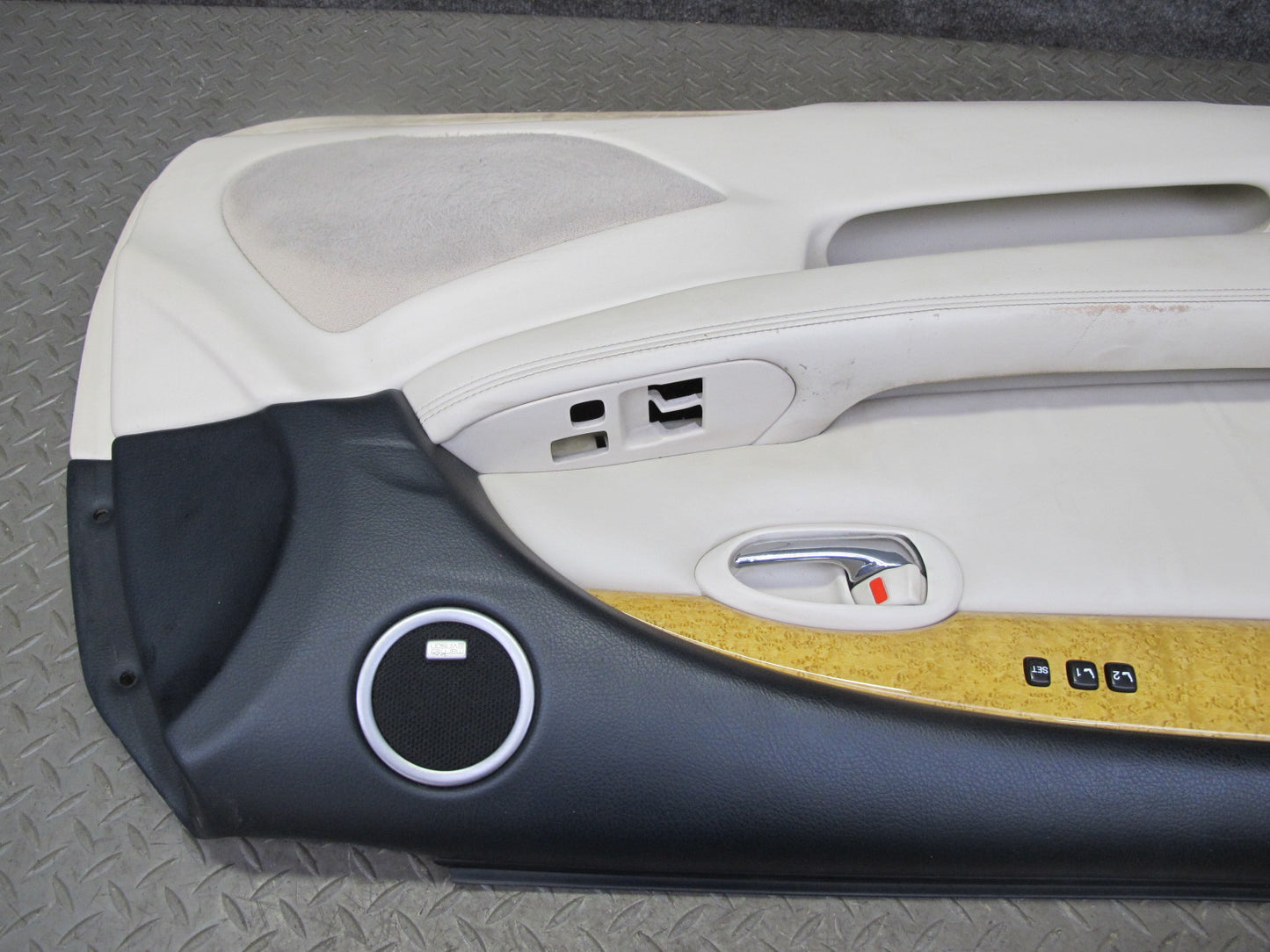 02-05 Lexus SC430 Set of 2 Left & Right Door Interior Trim Cover Panel Ecru OEM