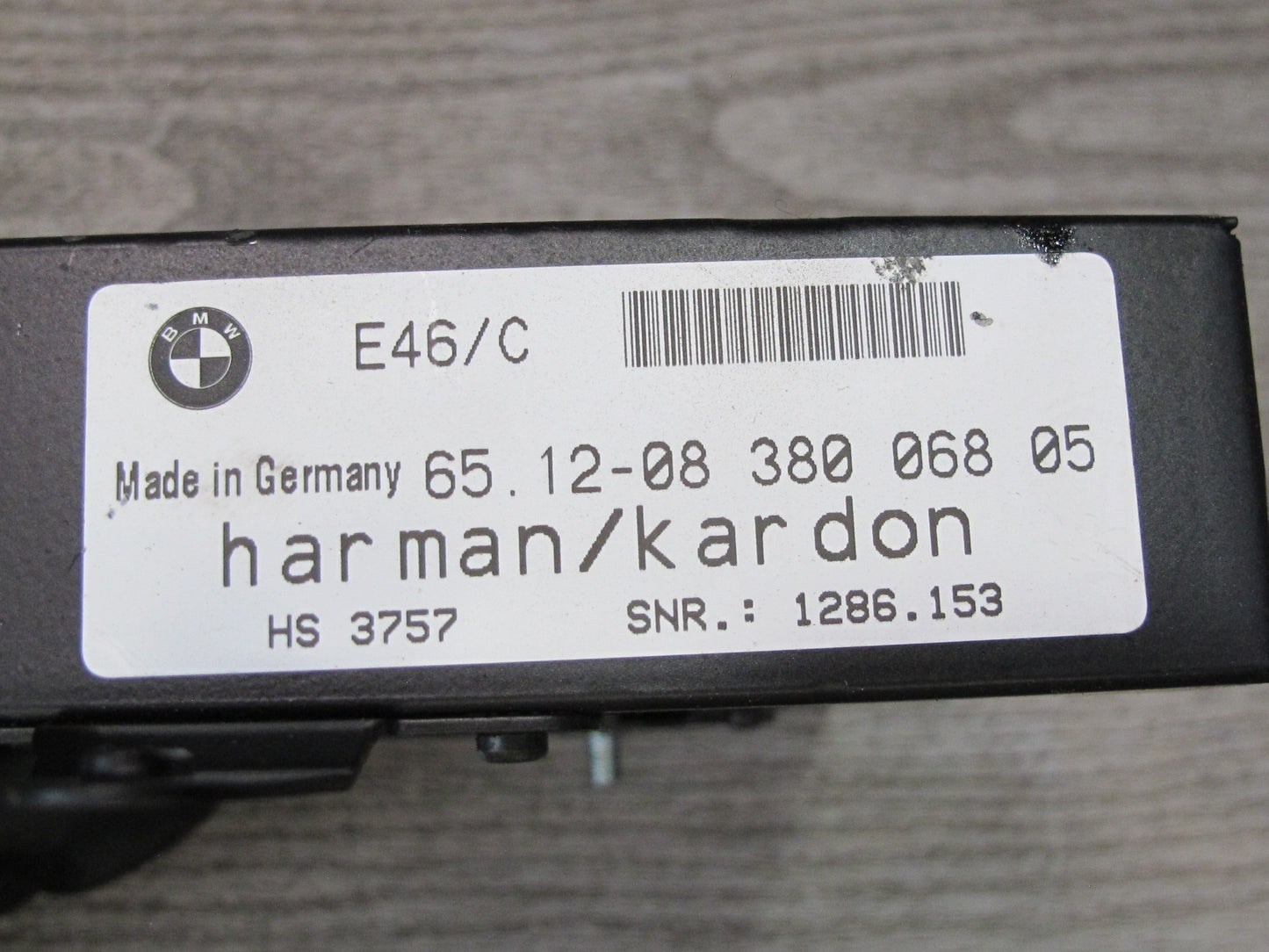 01-06 BMW E46 3-SERIES Convertible Harman Kardon Audio Amplifier AMP 8380068 OEM