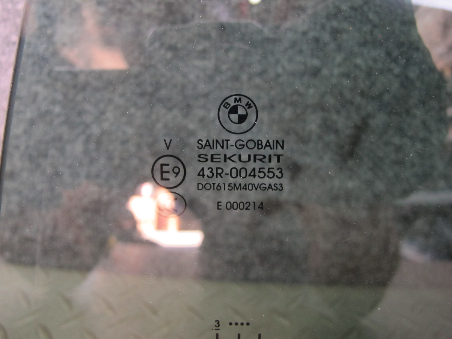 11-17 BMW F25 X3 Rear Left Door Glass Window OEM