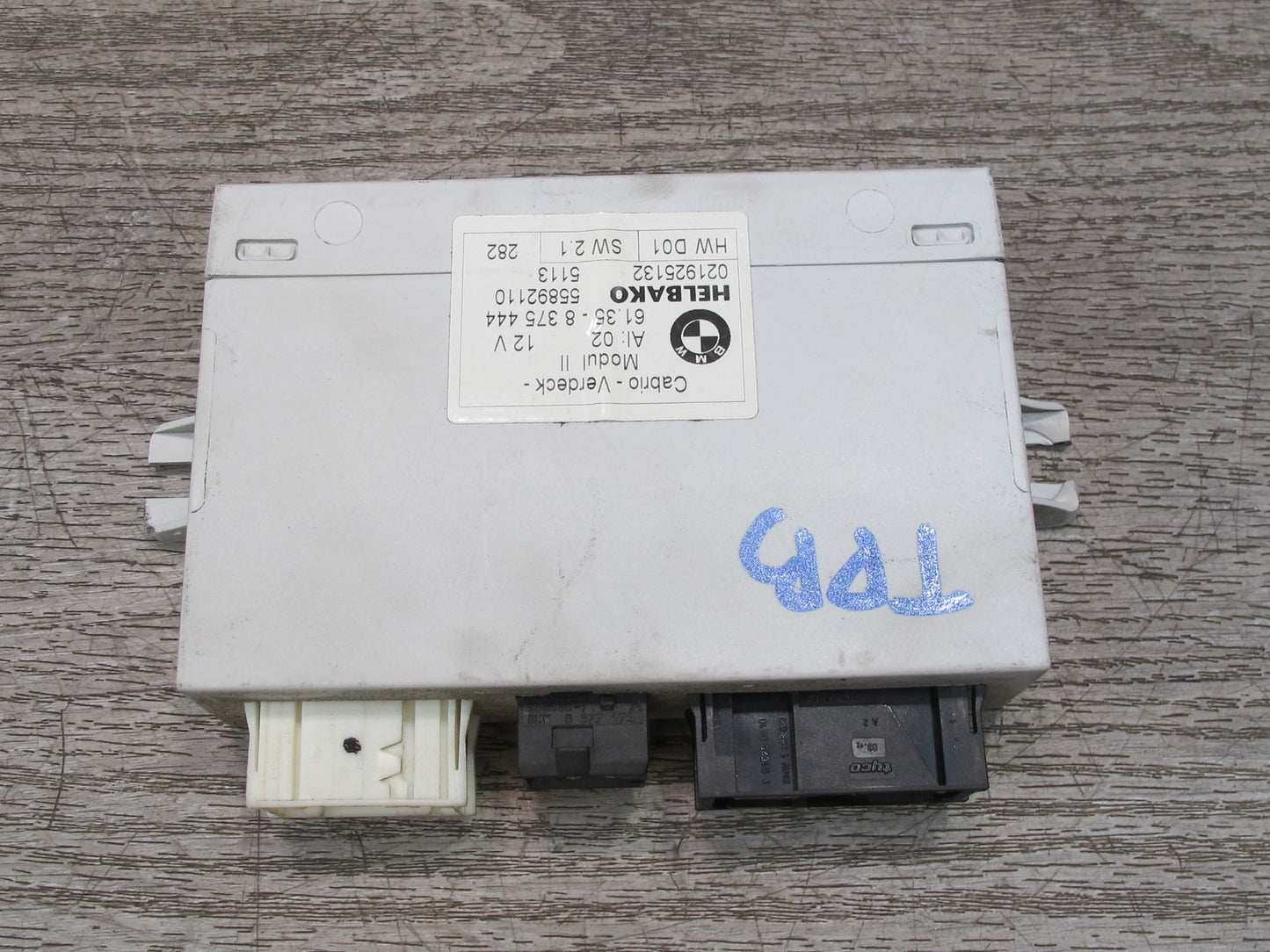 01-06 BMW E46 330ci Convertible Folding TOP Roof Control Unit Module 8375444 OEM