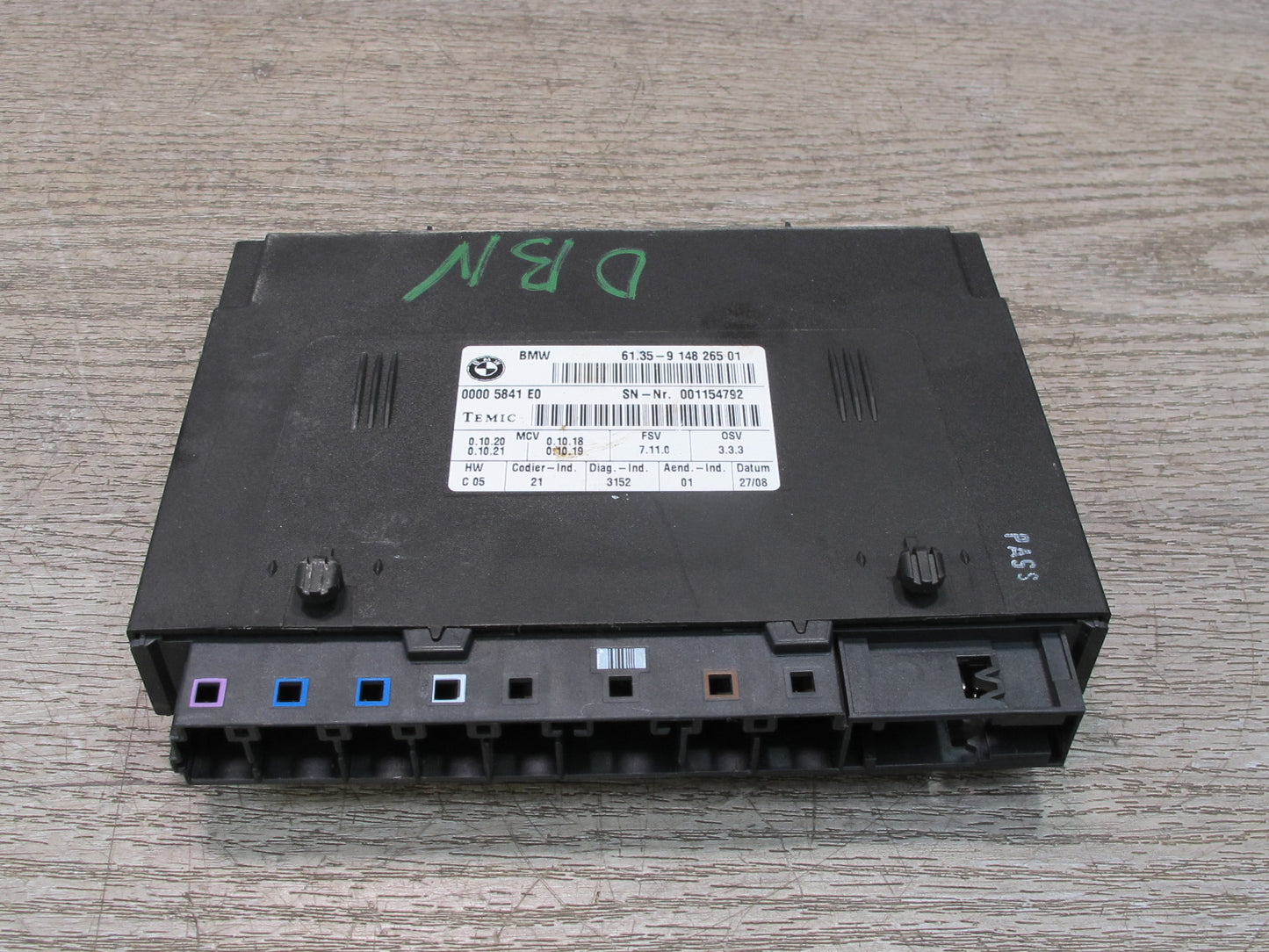 08-09 BMW E88 135I Convertible Front Seat Control Module 9148265 OEM