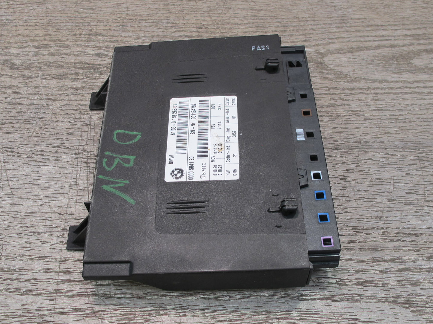 08-09 BMW E88 135I Convertible Front Seat Control Module 9148265 OEM