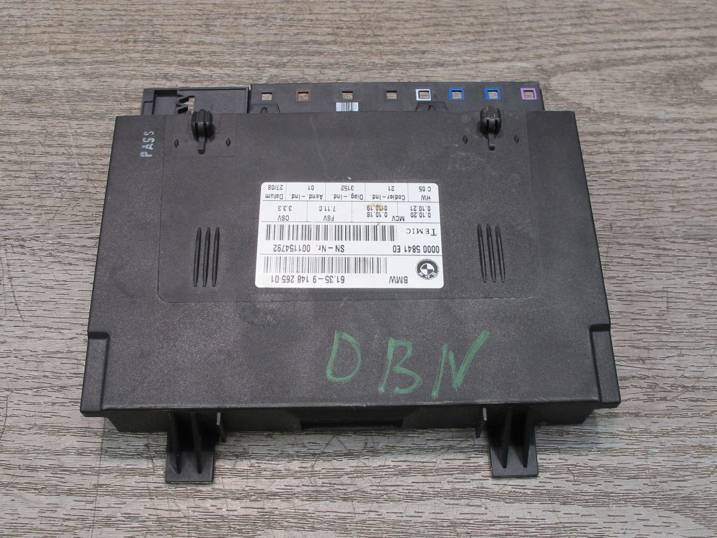 08-09 BMW E88 135I Convertible Front Seat Control Module 9148265 OEM
