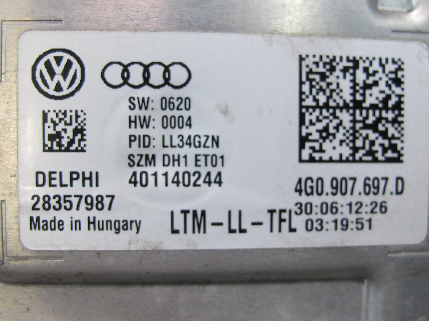13-16 Audi A4 S4 B8 Set of 3 Left or Right Headlight HID DRL Ballast Module OEM