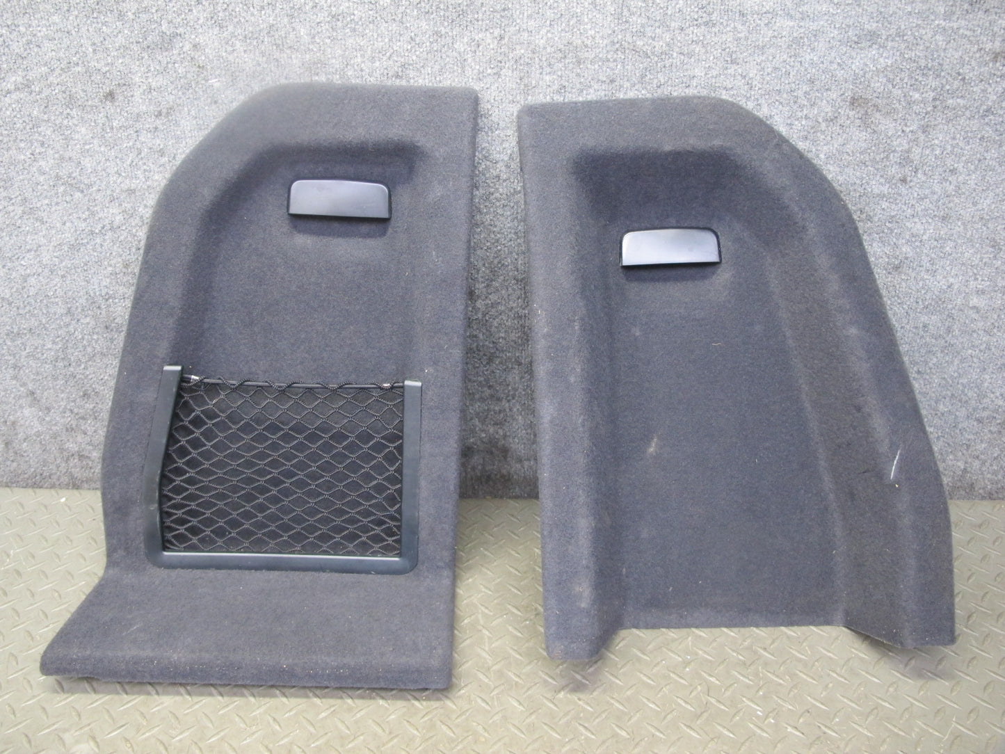11-17 BMW F25 X3 Set of 2 Rear Trunk Access Carpet Liner Trim Cover OEM