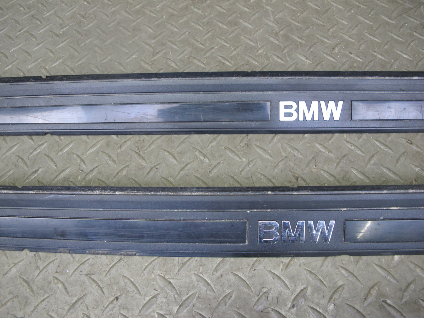 08-13 BMW E82 E88 135I Set of 2 Left & Right Door Sill Scuff Plate Trim OEM