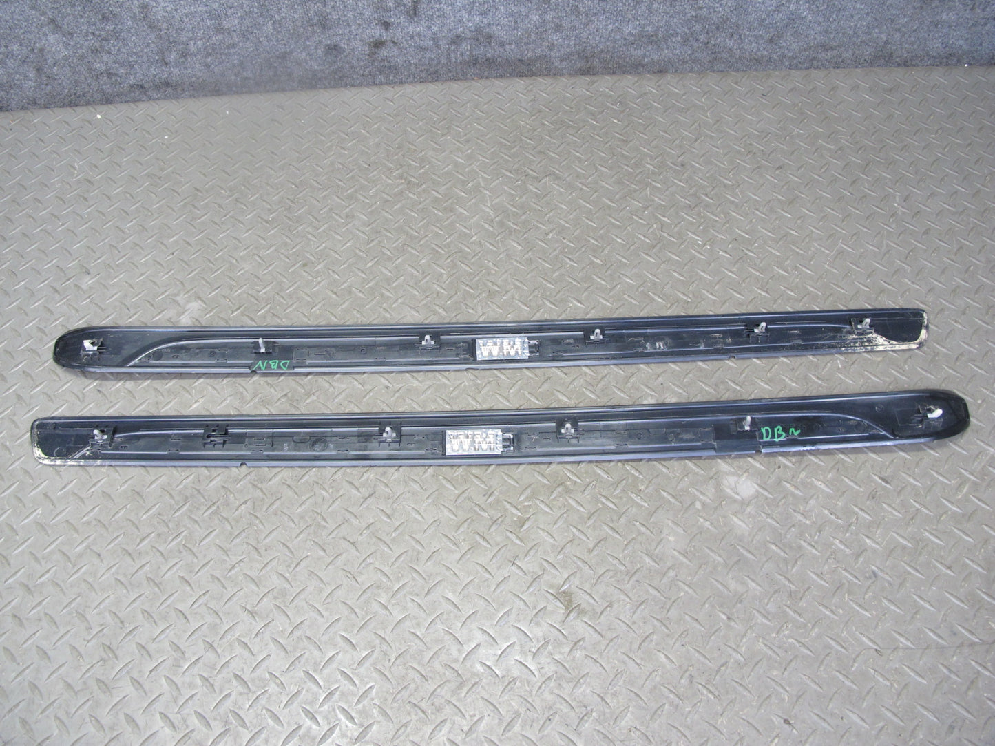 08-13 BMW E82 E88 135I Set of 2 Left & Right Door Sill Scuff Plate Trim OEM
