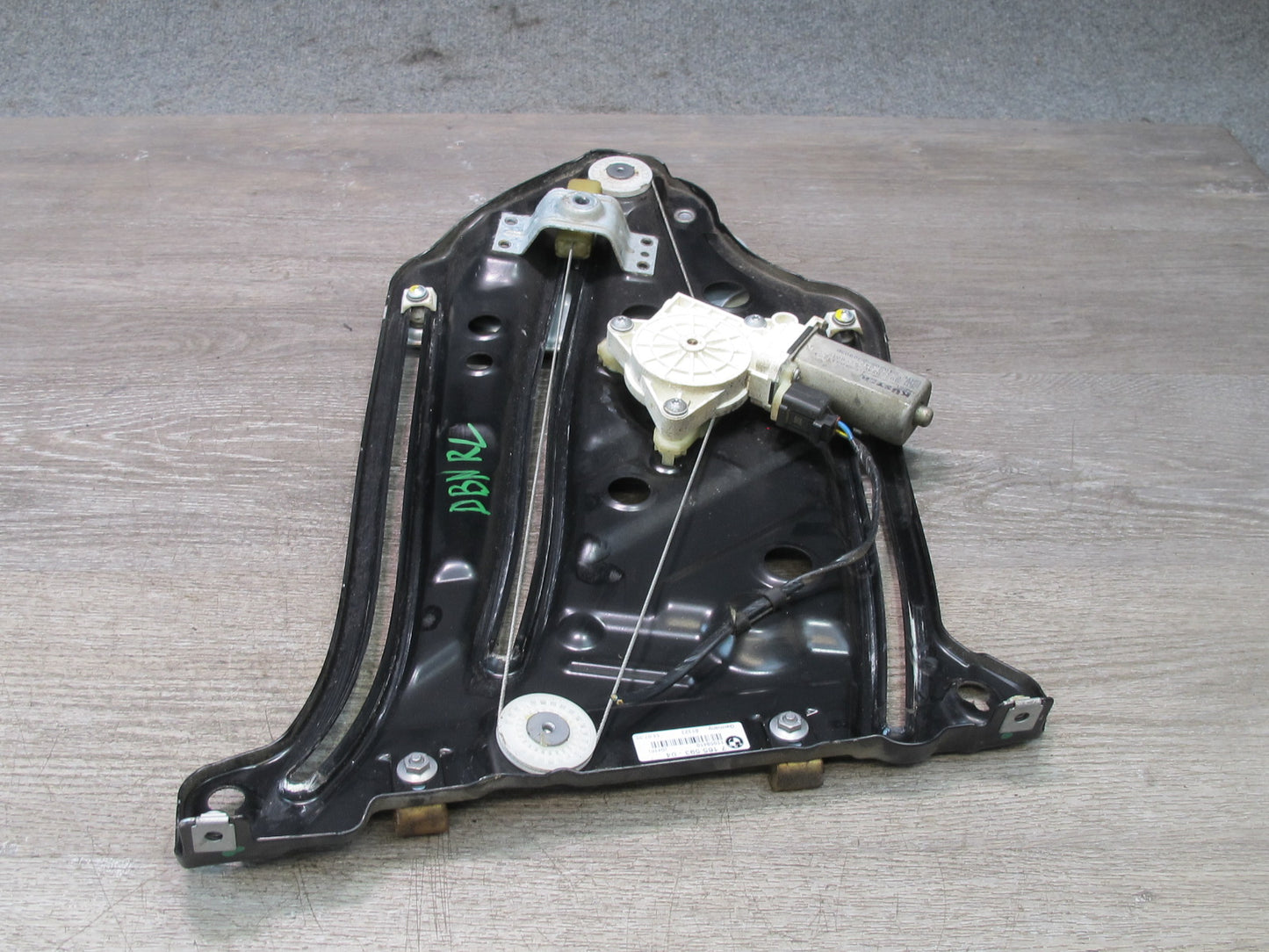 08-13 BMW E88 135I Convertible Rear Left Quarter Window Regulator w Motor OEM
