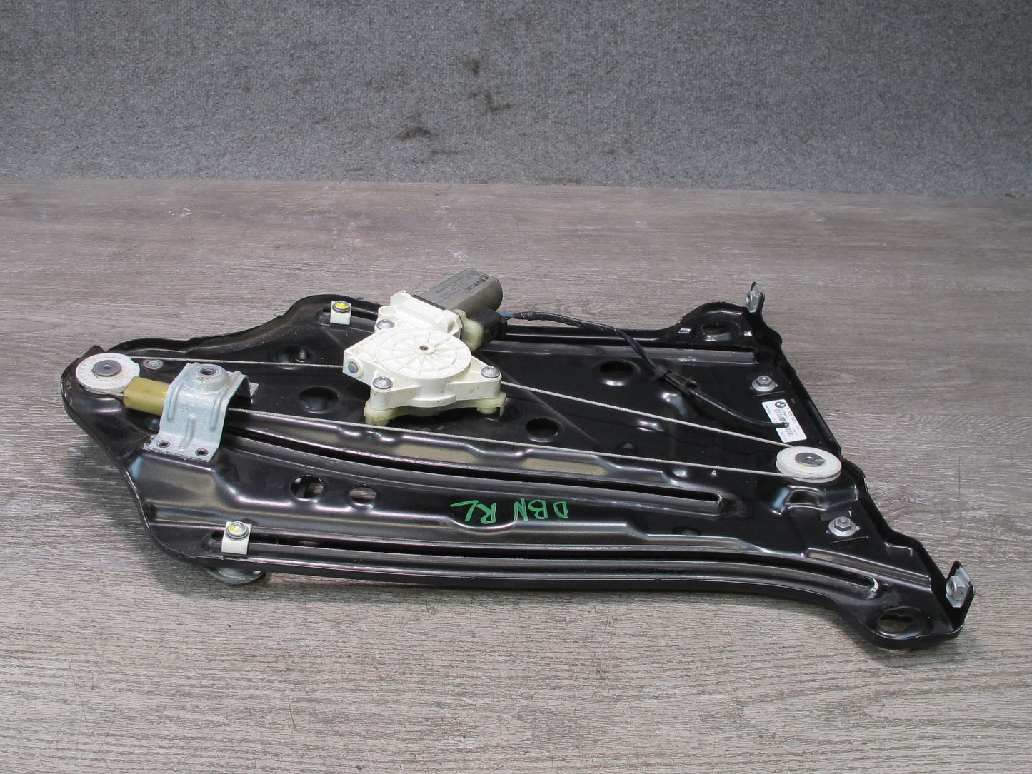 08-13 BMW E88 135I Convertible Rear Left Quarter Window Regulator w Motor OEM
