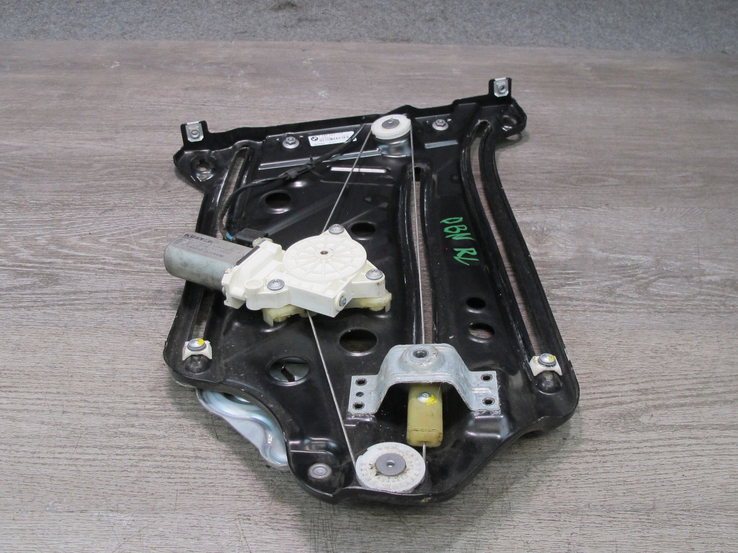08-13 BMW E88 135I Convertible Rear Left Quarter Window Regulator w Motor OEM