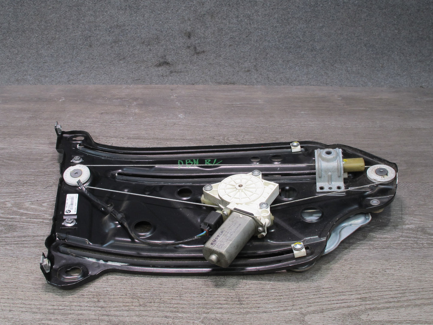 08-13 BMW E88 135I Convertible Rear Left Quarter Window Regulator w Motor OEM