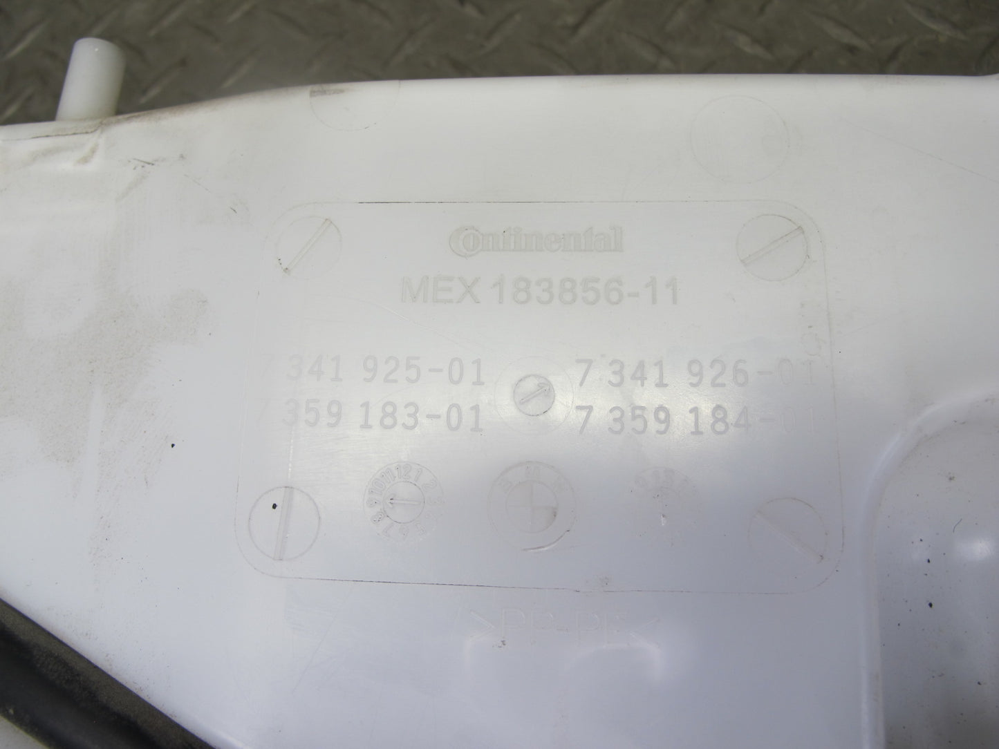 11-17 BMW F25 X3 Windshield Washer Fluid Reservoir Tank w Pump 7341926 OEM
