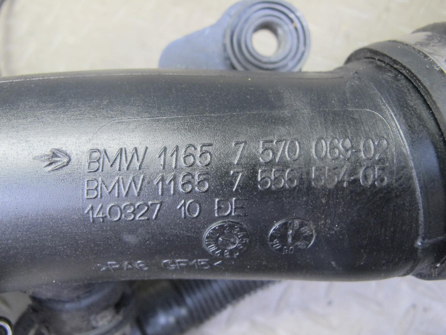 08-10 BMW E82 E88 135i N54 Charge Air Induction Tract Pipe w Hoses 7570069 OEM