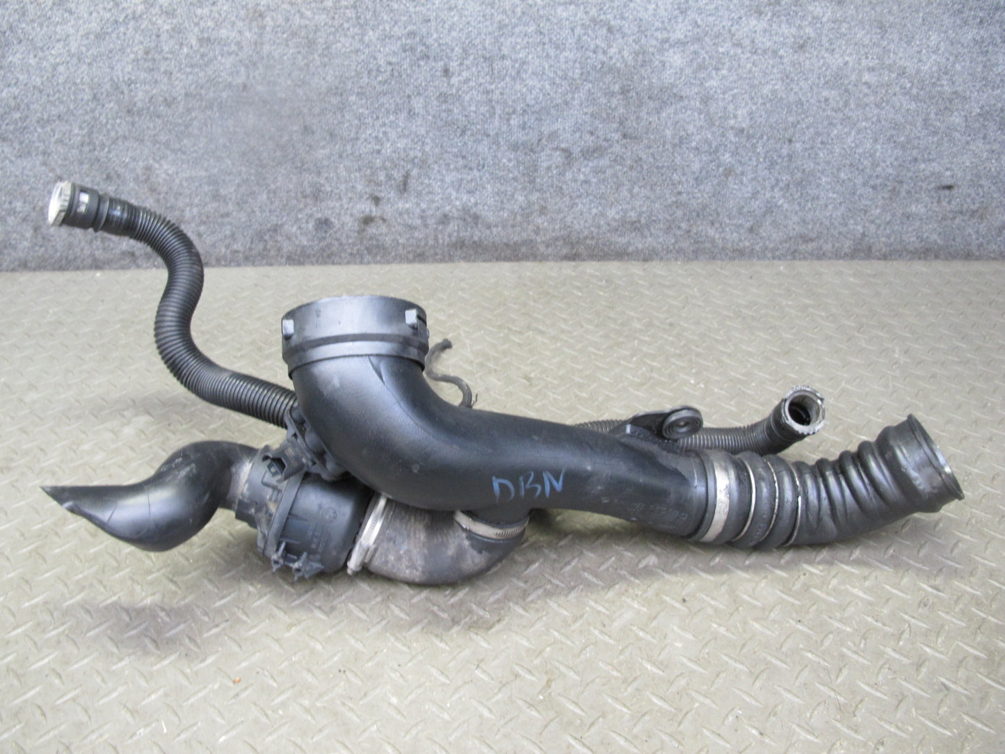 08-10 BMW E82 E88 135i N54 Charge Air Induction Tract Pipe w Hoses 7570069 OEM
