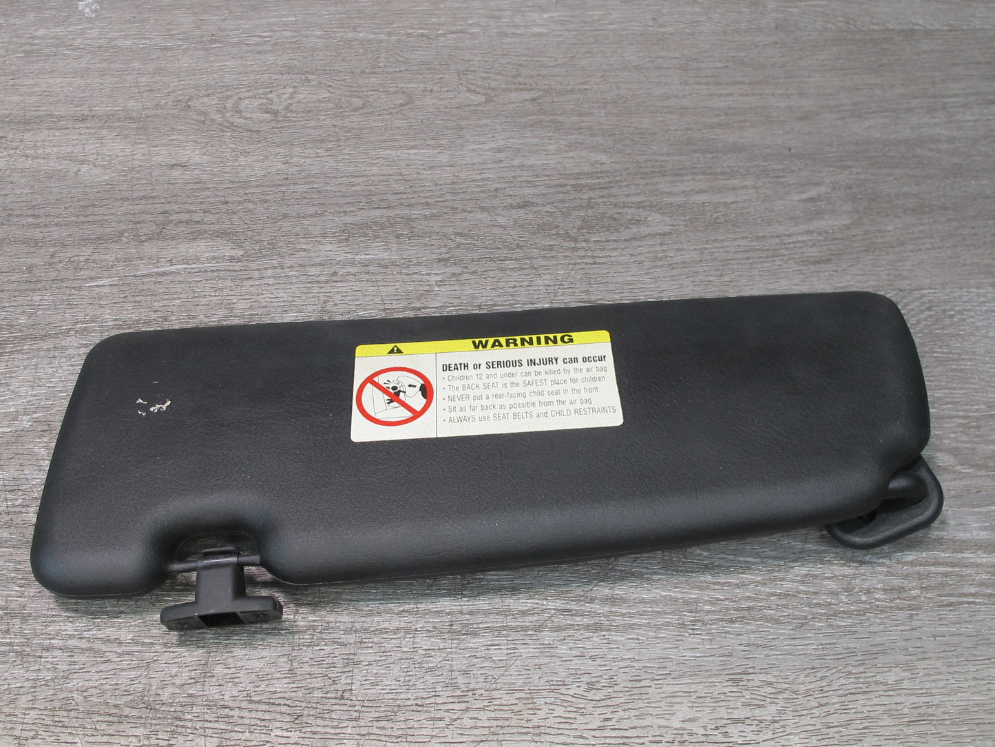 01-06 BMW E46 330ci Convertible Set of 2 Front Left & Right Sun Visor Black OEM