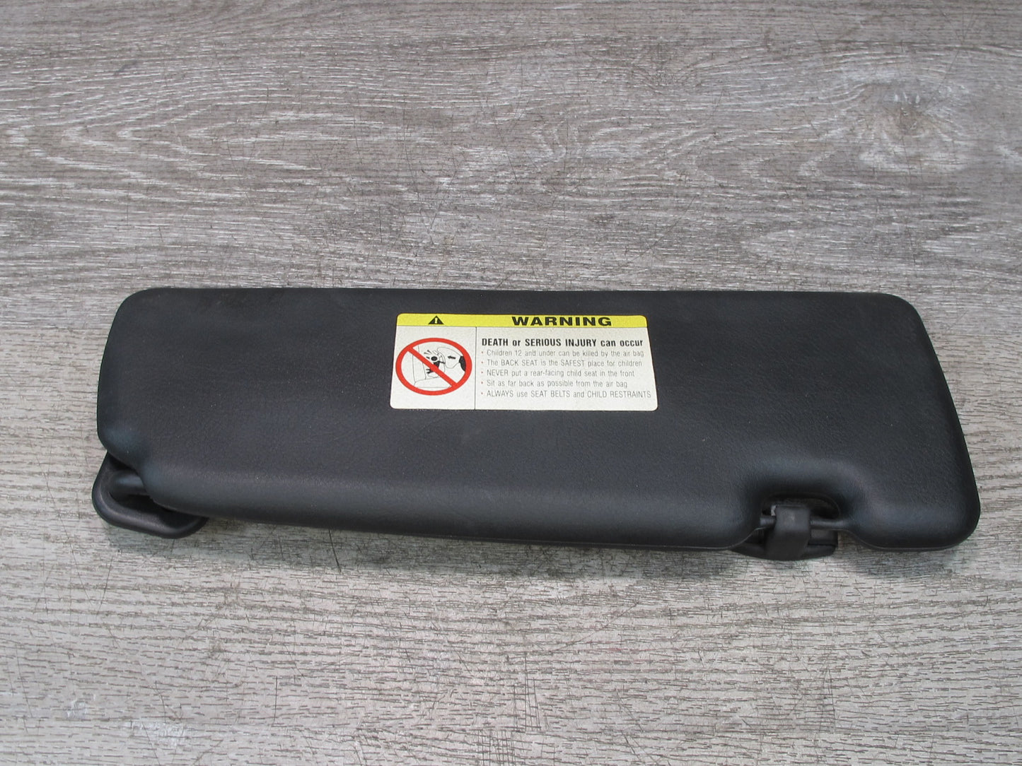 01-06 BMW E46 330ci Convertible Set of 2 Front Left & Right Sun Visor Black OEM