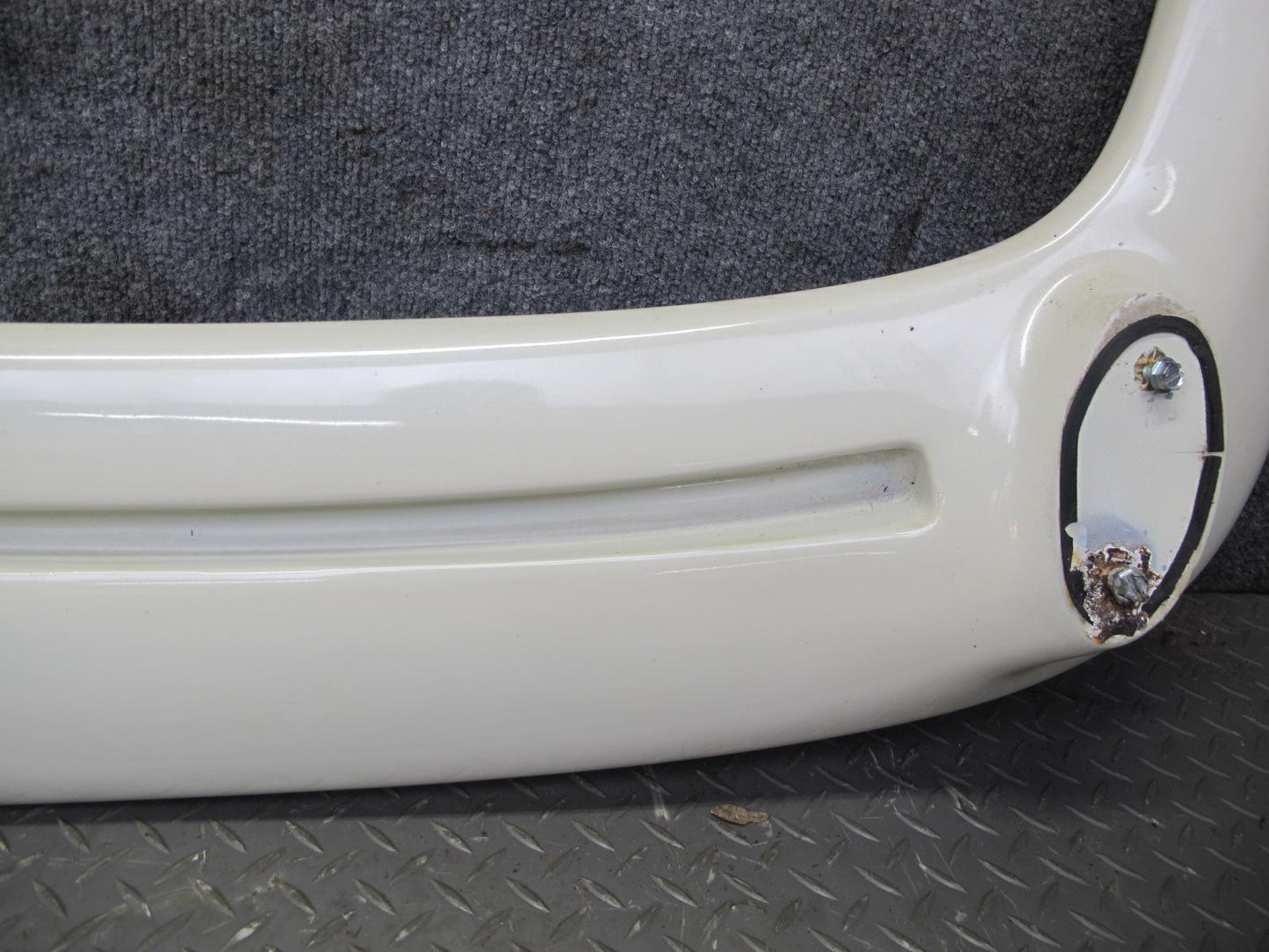 90-93 Nissan Z32 300ZX Turbo Rear Trunk Lid Tailgate Spoiler Wing White OEM