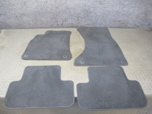 13-16 Audi A4 S4 B8 Set of 4 Front & Rear Floor MAT Carpet Black OEM