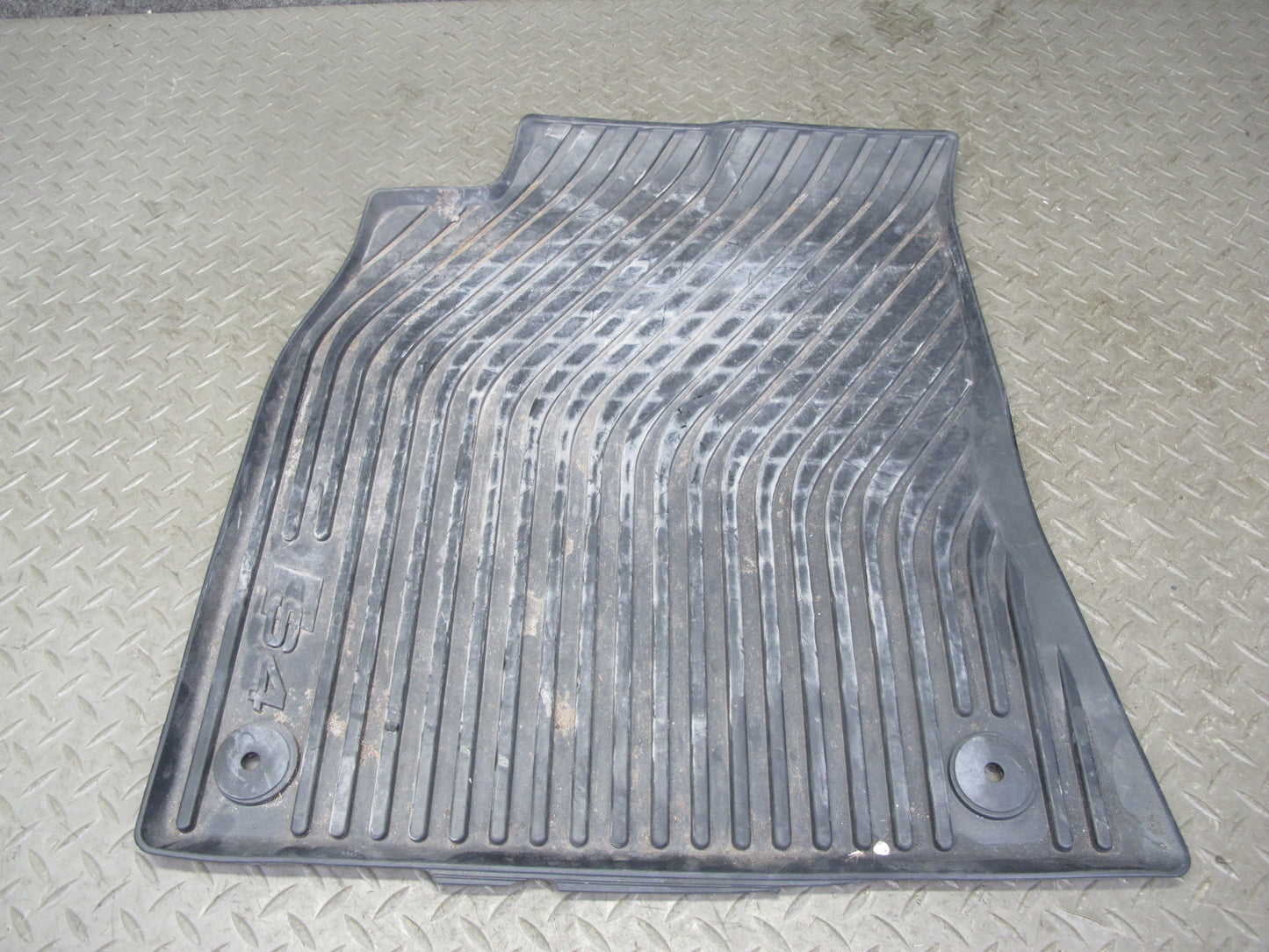 13-16 Audi S4 B8 Set of 4 Front & Rear Floor MAT Rubber Black OEM