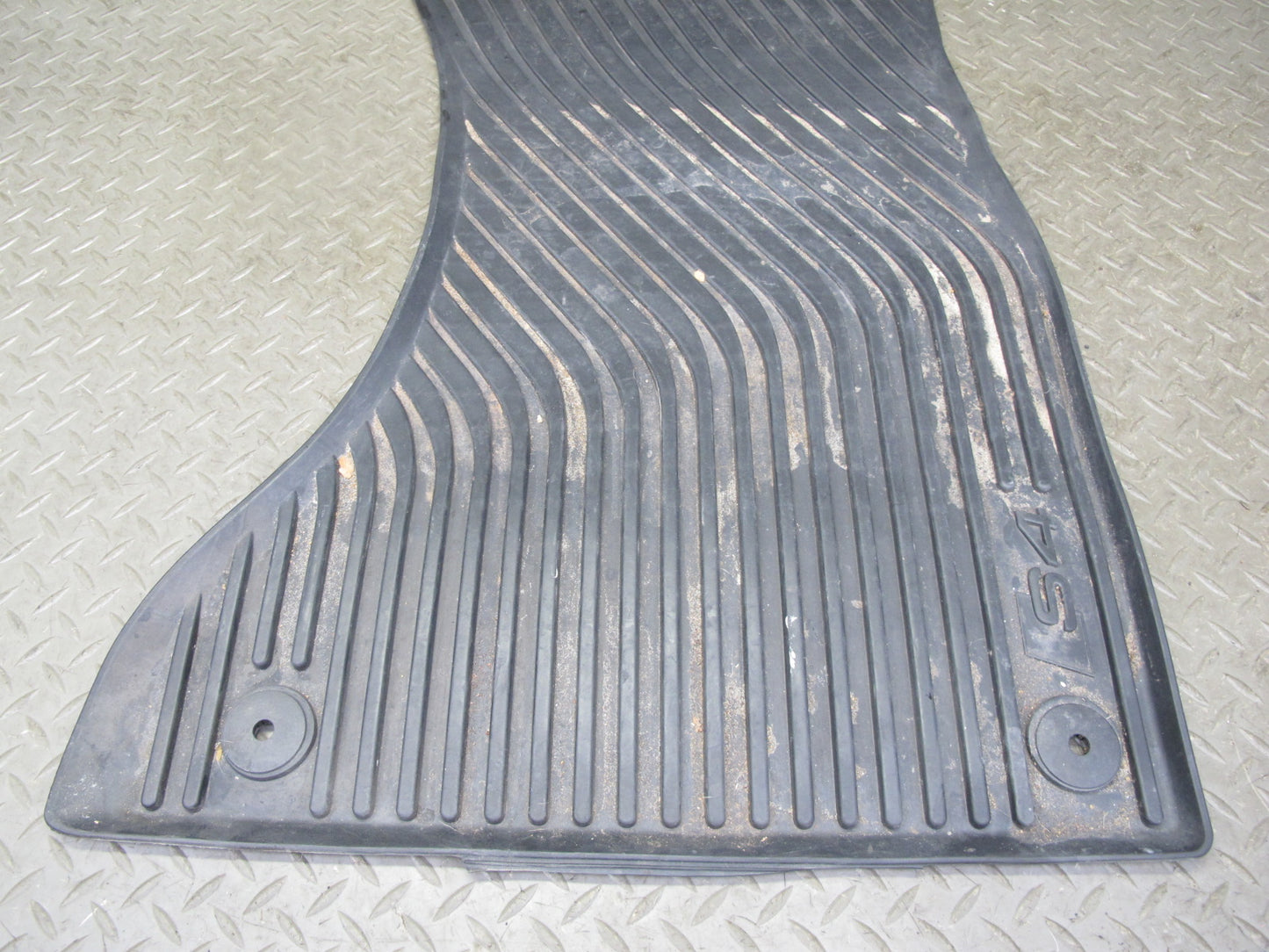 13-16 Audi S4 B8 Set of 4 Front & Rear Floor MAT Rubber Black OEM