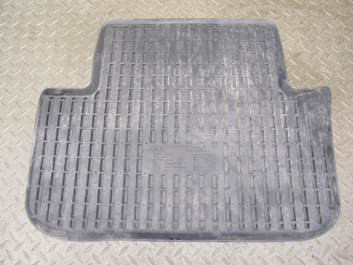13-16 Audi S4 B8 Set of 4 Front & Rear Floor MAT Rubber Black OEM