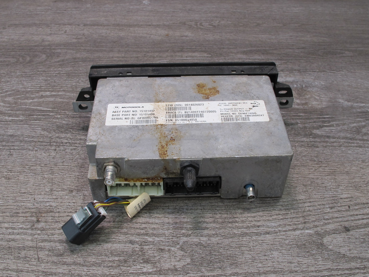 2003-2007 Hummer H2 Front Dashboard Onstar Communication Control Module 15101492