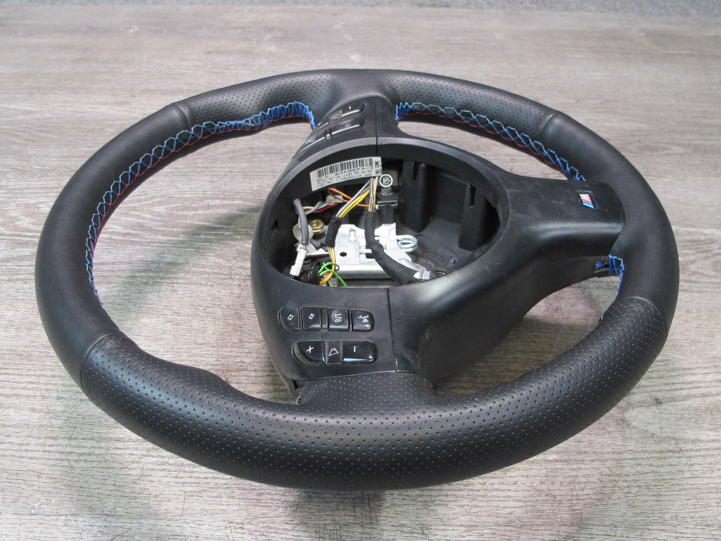 01-06 BMW E46 330ci M-sport Leather Steering Black w Controls & Paddles OEM