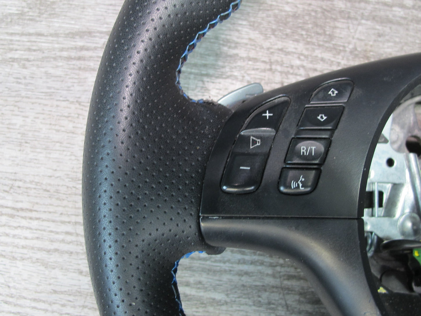 01-06 BMW E46 330ci M-sport Leather Steering Black w Controls & Paddles OEM