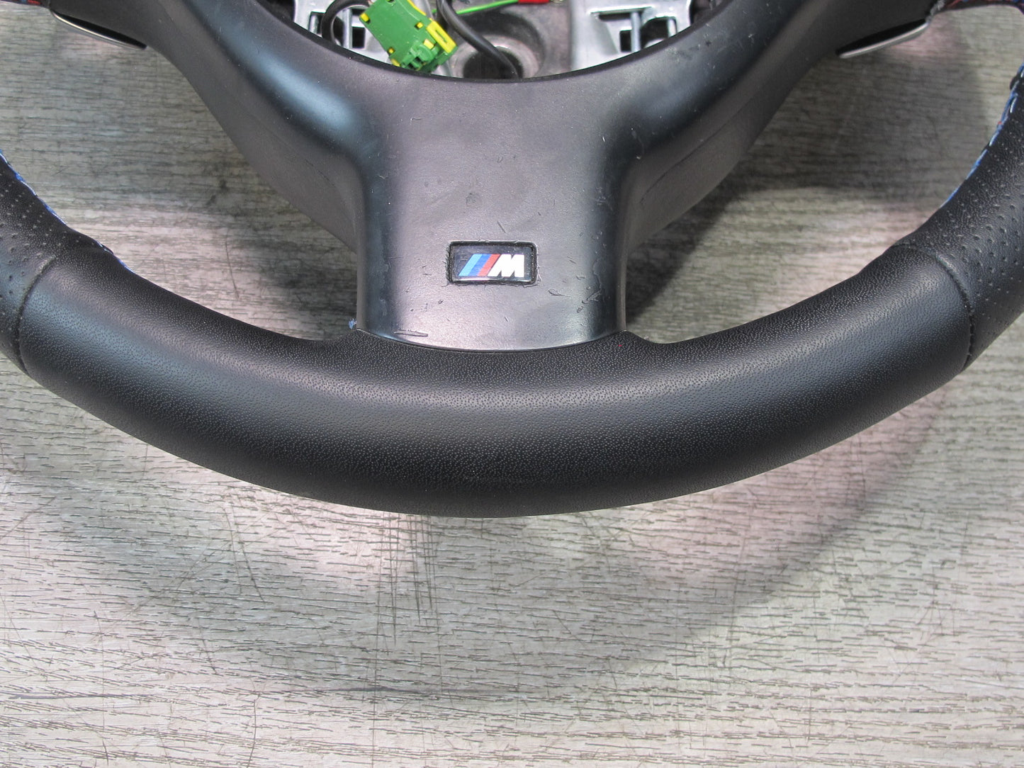 01-06 BMW E46 330ci M-sport Leather Steering Black w Controls & Paddles OEM