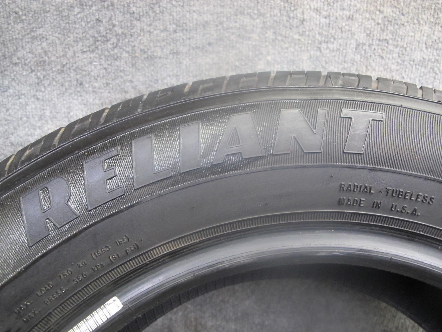 Set of 2 Goodyear Reliant ALL Season Tire 225/60 R16 98H 0723 0823 9/32 Tread