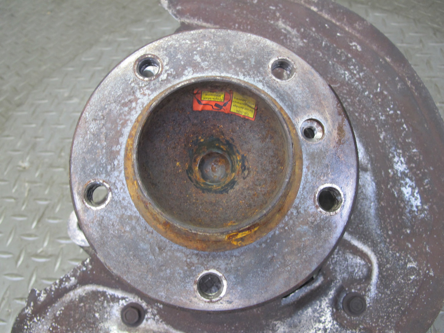 08-13 BMW E82 E88 135i RWD Front Righft Spindle Knuckle Wheel Hub Bearing OEM