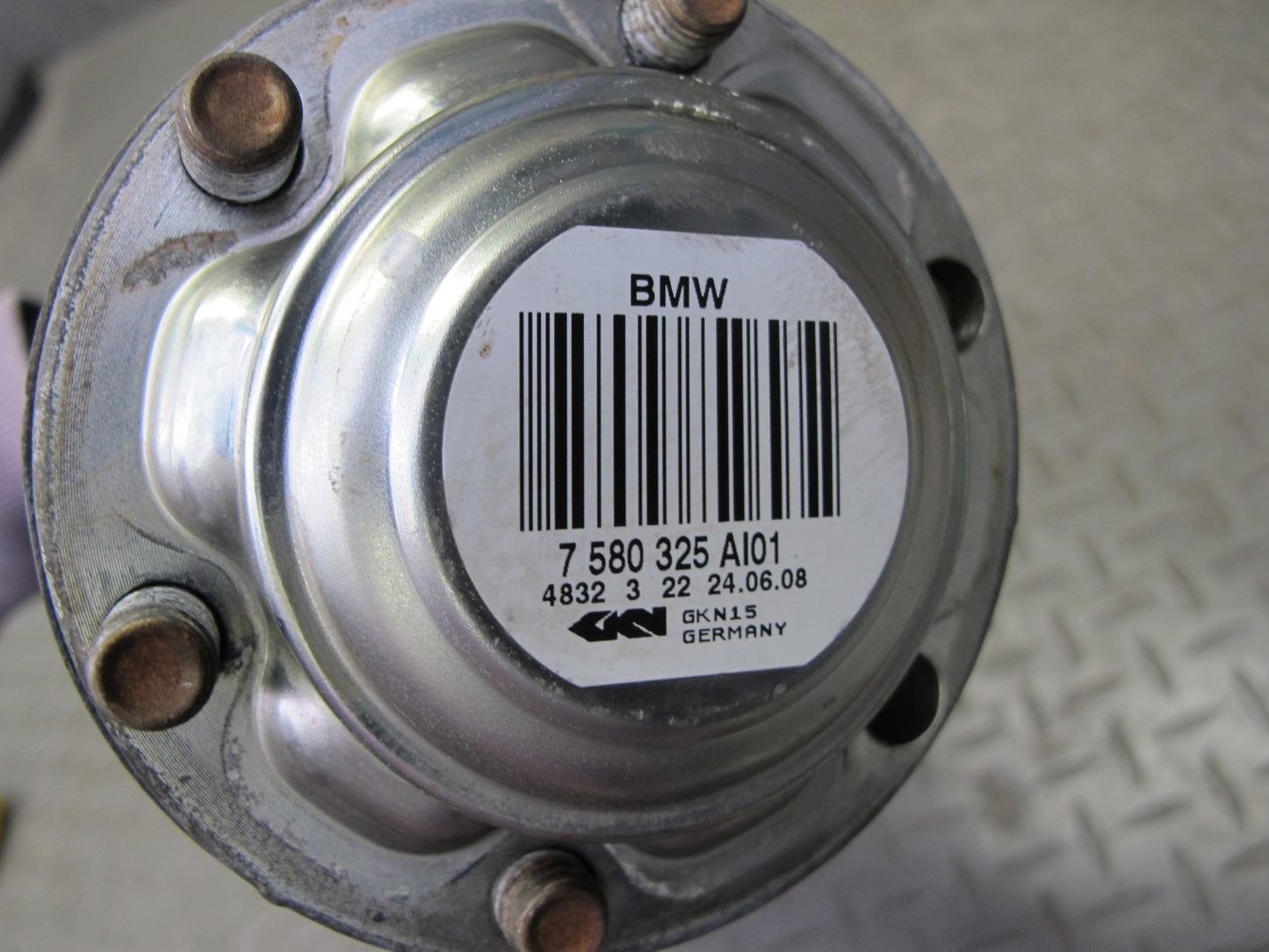 08-13 BMW E82 E88 135i N54 RWD A/T Rear Left Axle Shaft 7580325 OEM