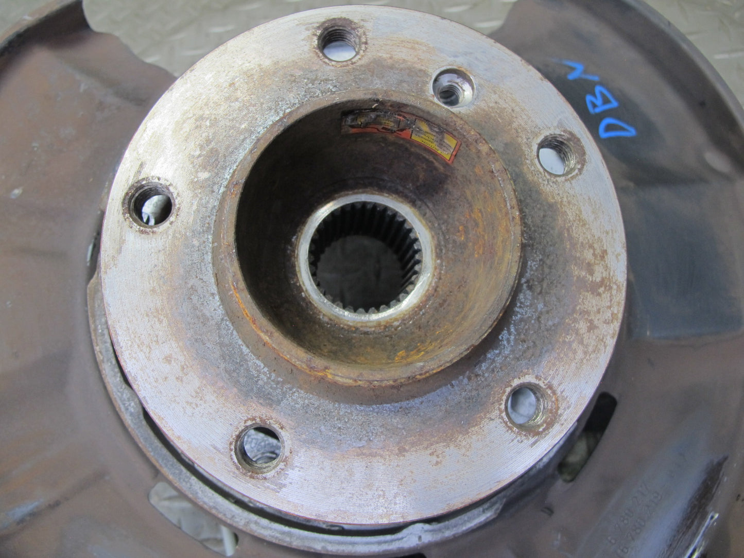 08-13 BMW E82 E88 135i RWD Rear Left Spindle Knuckle Wheel Hub Bearing OEM